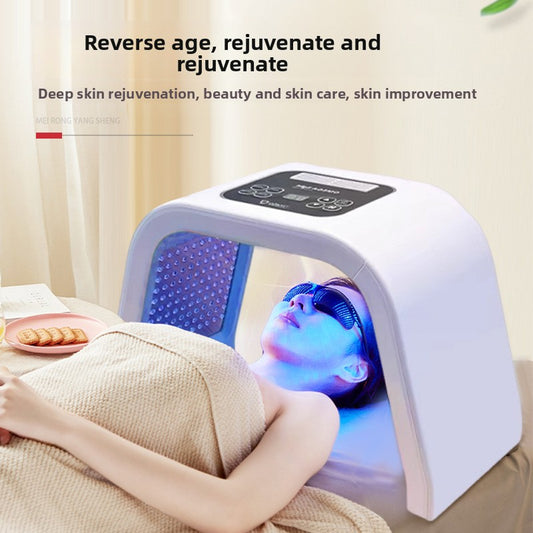 Macchina per Terapia della Luce LED Viso | Dispositivo di Ringiovanimento della Pelle a 7 Colori PDT Fotonico | Lampada di Bellezza per Trattamento Anti-Età e Acne