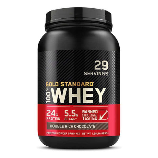 Optimum Nutrition Gold Standard 100% Whey Double Rich Chocolate | 24g Proteine, 5.5g BCAA, 29 Dosi 899g