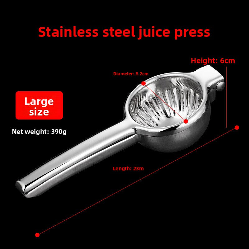 Stainless Steel Manual Lemon Squeezer | Heavy Duty Hand Citrus Juicer Press Tool