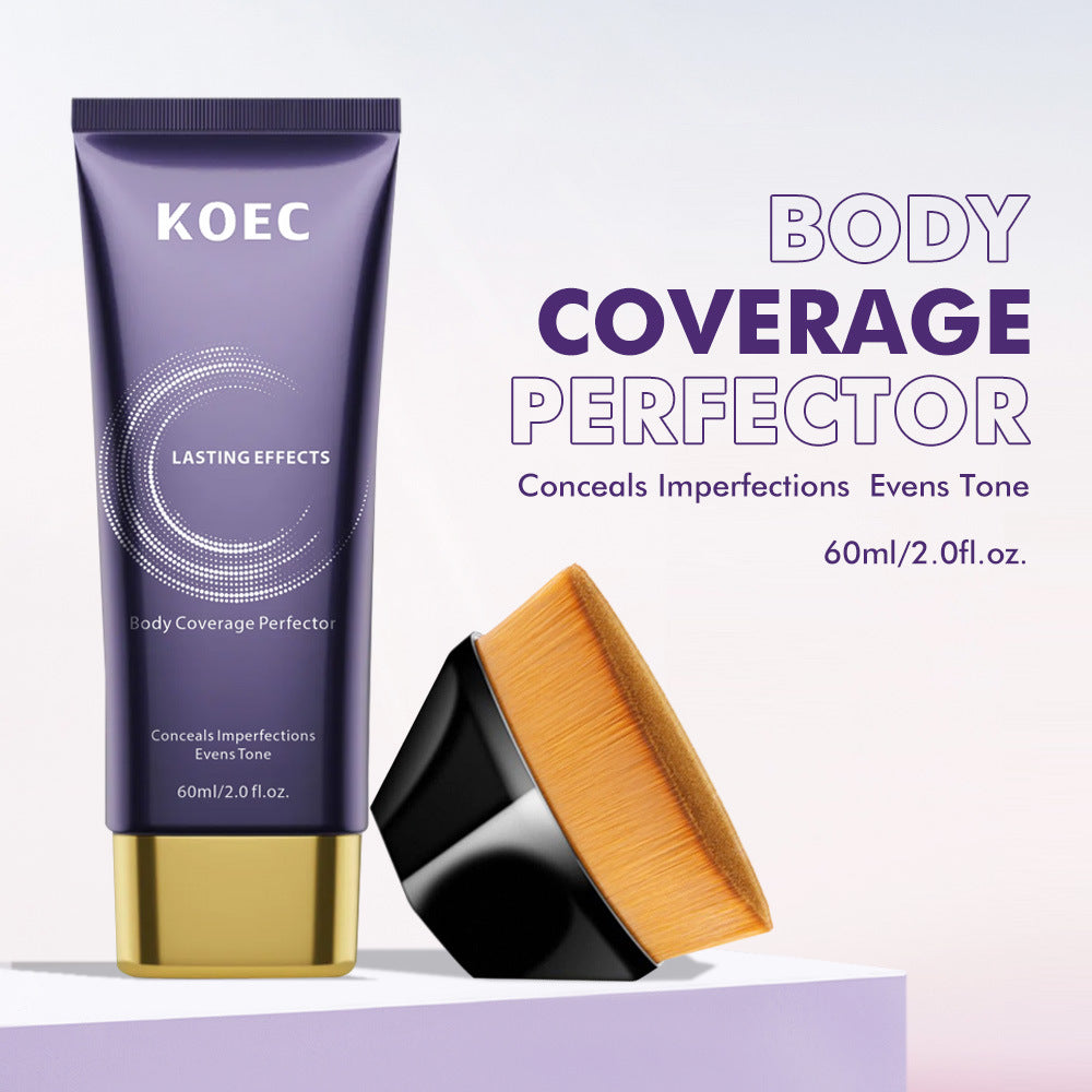 KOEC أداة مثالية لتغطية الجسم مع فرشاة | خافي عيوب للجسم بتغطية كاملة | يخفي الندوب والوشم والأوردة