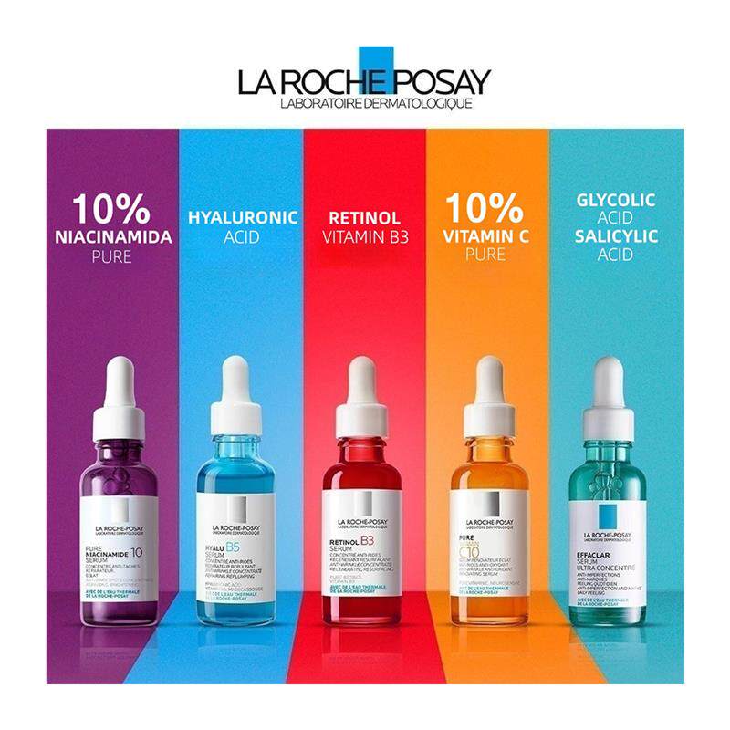 La Roche-Posay Serum Range | Shop Niacinamide, Hyaluronic Acid, Retinol B3, Vitamin C10 & Effaclar Serums Online