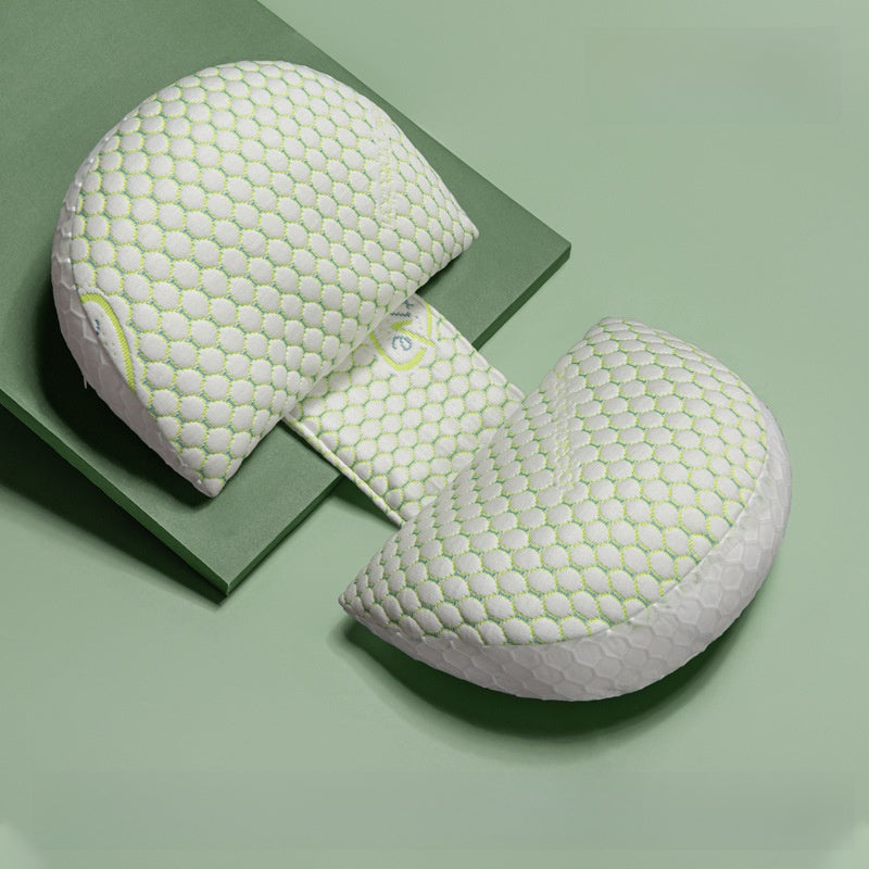 Dual Wedge Pregnancy Pillow Set | Honeycomb Belly & Back Support Maternity Wedge Cushion | Side Sleeper Bump Support | Portable Compact Pregnancy Pillow