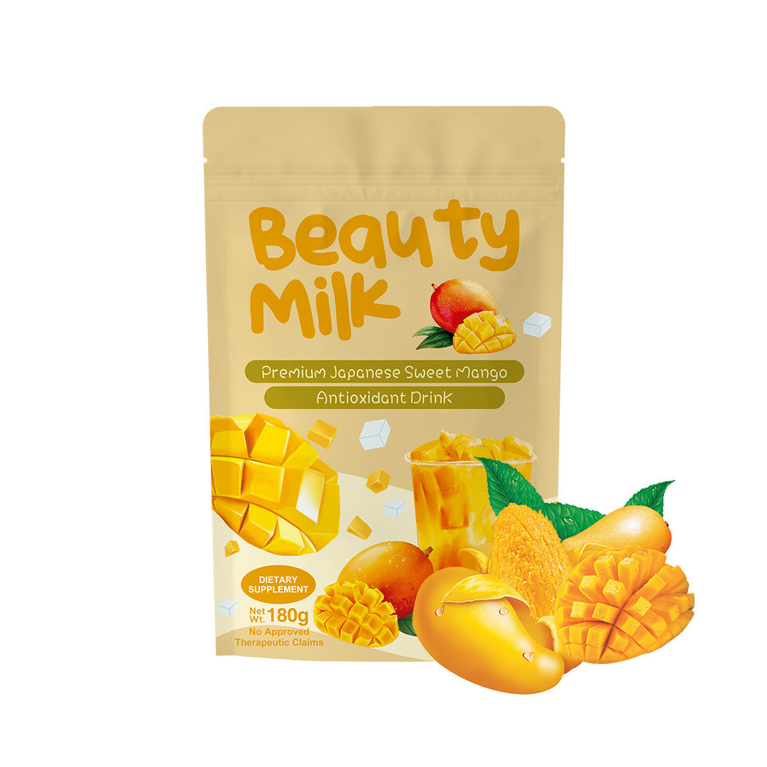 Beauty Milk Premium Japanese Collagen Drink 50,000mg | 6 Variants: Melon, Strawberry, Lychee, Mango, Banana, Matcha | 10 Sachets x 18g