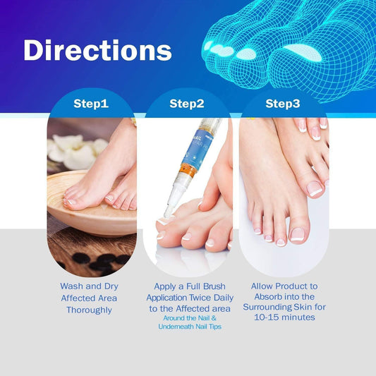 HOMTOPY Antifungal Nail Repair Pen 4-Pack | Nail Fungus Treatment Pen | Fast Results Toenail Restoration Serum Pen