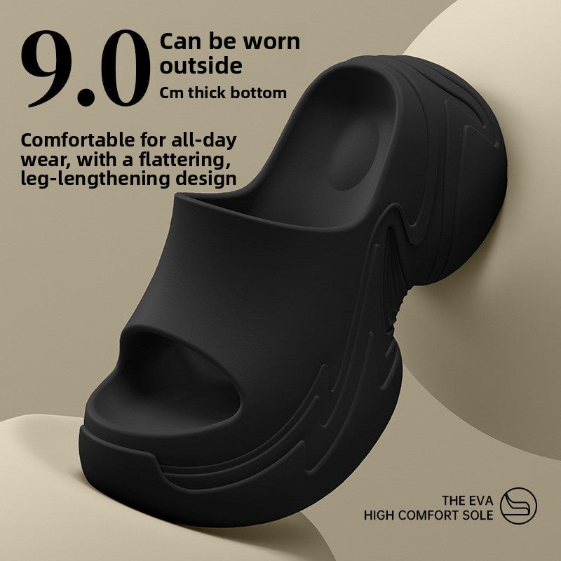 Thick Sole Cloud Slippers | 9CM EVA Anti-Slip Cartoon Platform Slides | Indoor Outdoor Unisex