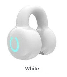 SSQVP Extreme Open Ear Clip Wireless Earbuds 4th Generation 360� Panoramic Sound Digital Sound Enhancement Technology Bluetooth LED Indicator White Black for Sport Running Work iPhone Android