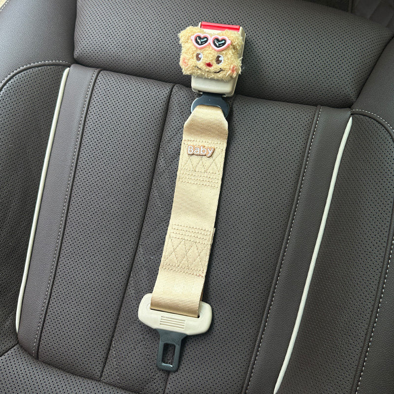 MUA Pregnancy Seat Belt Adjuster with Cute Panda Clip | Maternity Car Seatbelt Shoulder Strap Positioner | Bump Baby Belly Protector | Universal Car Fit
