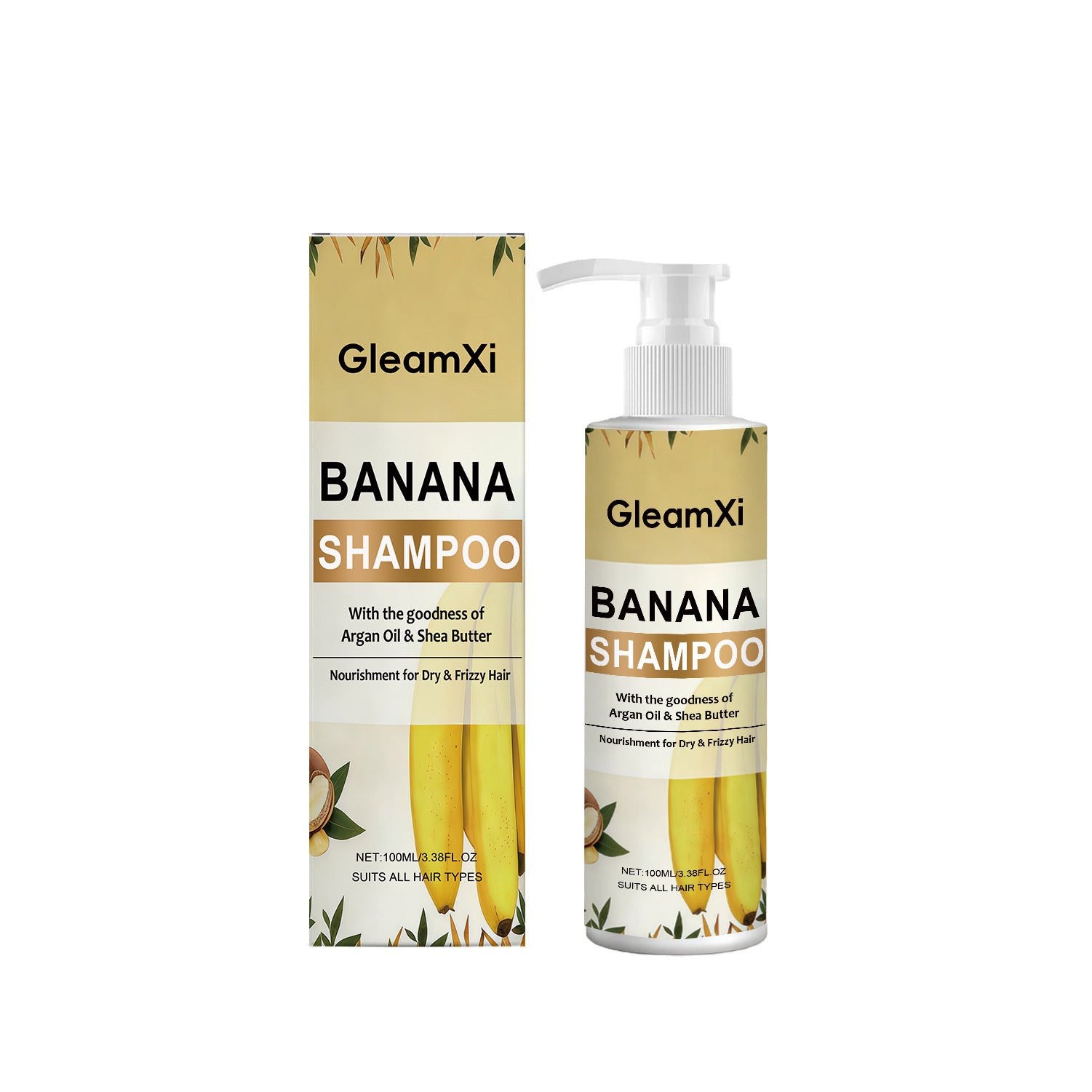 GleamXi Rosemary & Biotin Hydrolyzed Keratin Shampoo 100ml | Nourishing Hair Growth Shampoo for Damaged, Soft & Shiny Hair