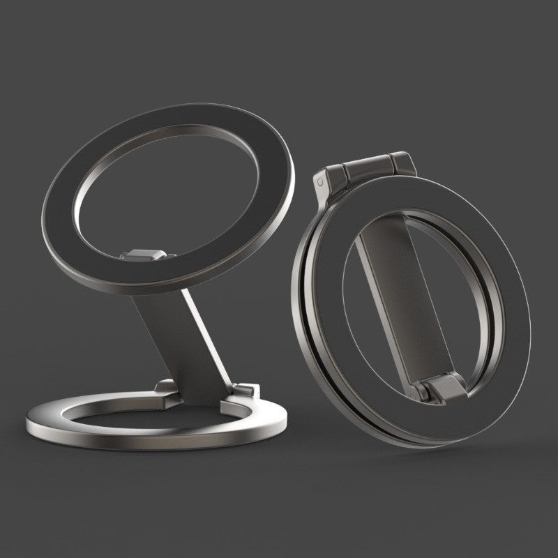 MagSafe Magnetic Ring Holder | Metal Folding Phone Grip Stand, 360� Rotation, iPhone Compatible ? Black