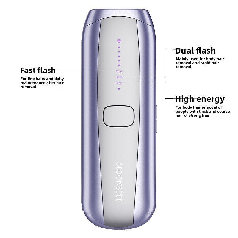 MOONSITI IPL Hair Removal Device 23.6J Dual Lamp | Rapid Permanent Painless Laser Hair Remover | High Dual Fast Mode | Includes Goggles & Razor