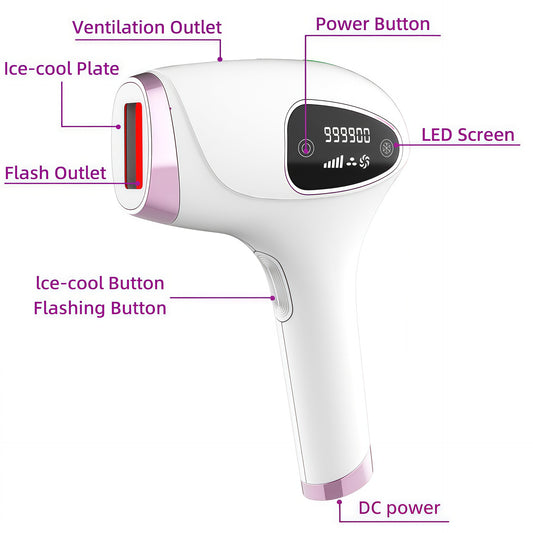 IPL Hair Removal Device 99% Hair Reduction | Permanent Painless At Home Laser Hair Remover | LCD Display | Ice Cool