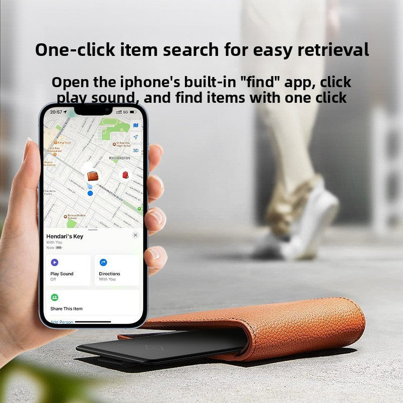 Ultra Thin Card GPS Tracker | Bank Card Size | Wallet Bag Anti-Lost Bluetooth Locator | Real Time Tracking