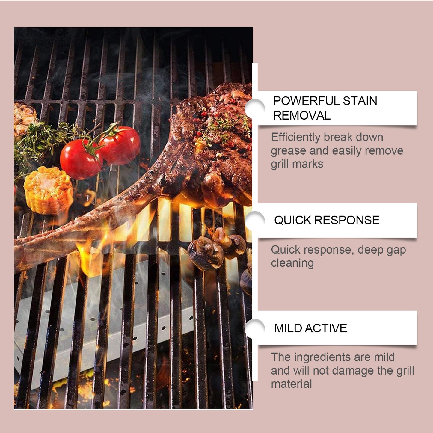 Jakehoe Barbecue Grill Cleaning Spray 120ml | Quick Breakdown BBQ Degreaser & Grill Cleaner for Grease & Carbon Buildup