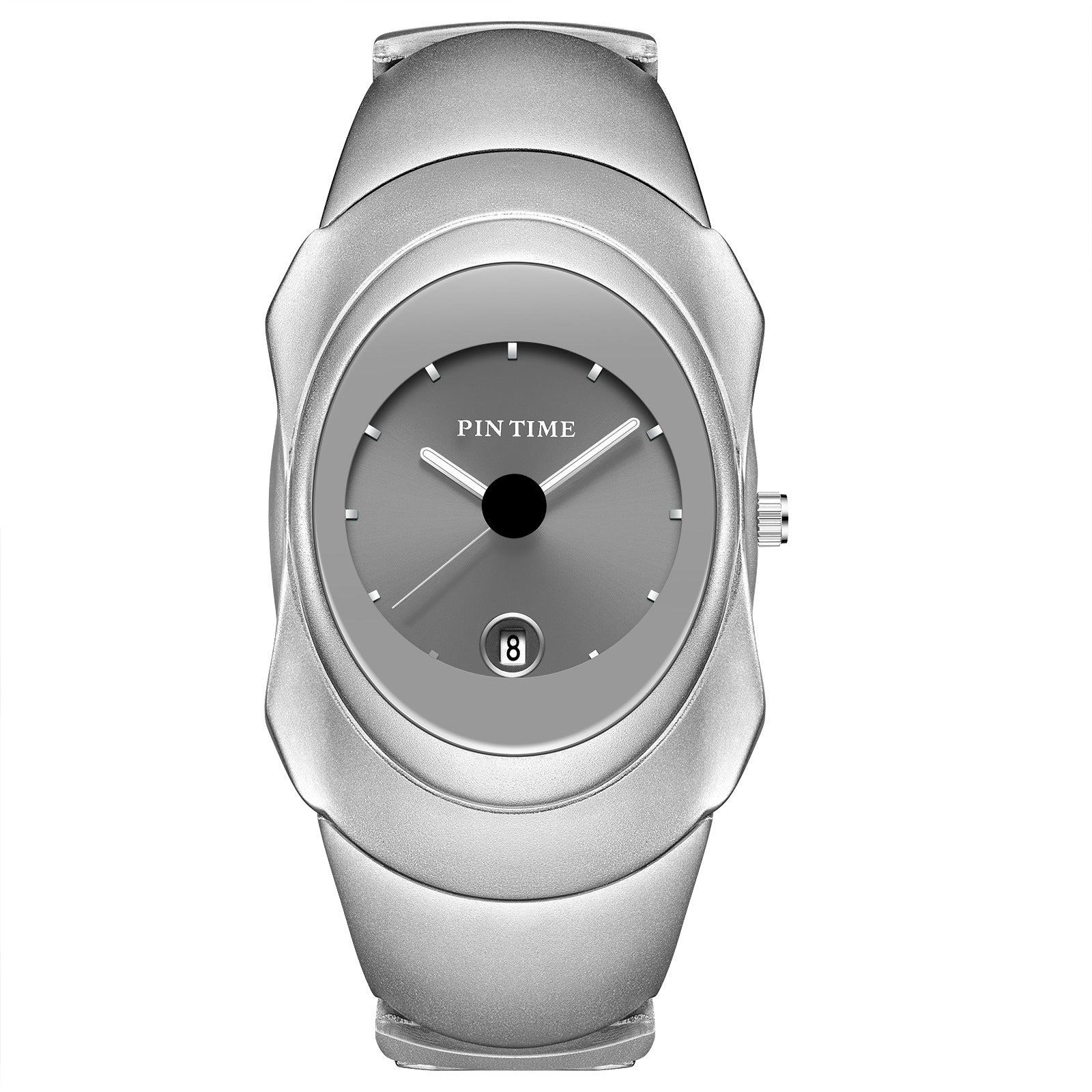 Black Bangle Watch for Women | Elegant All-Black Bracelet Watch with Date Display