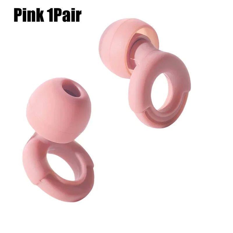 Silicone Ear Tips Replacement for Earbuds | Noise Reducing Ear Plugs | White Pink Black | 3 Pairs Set
