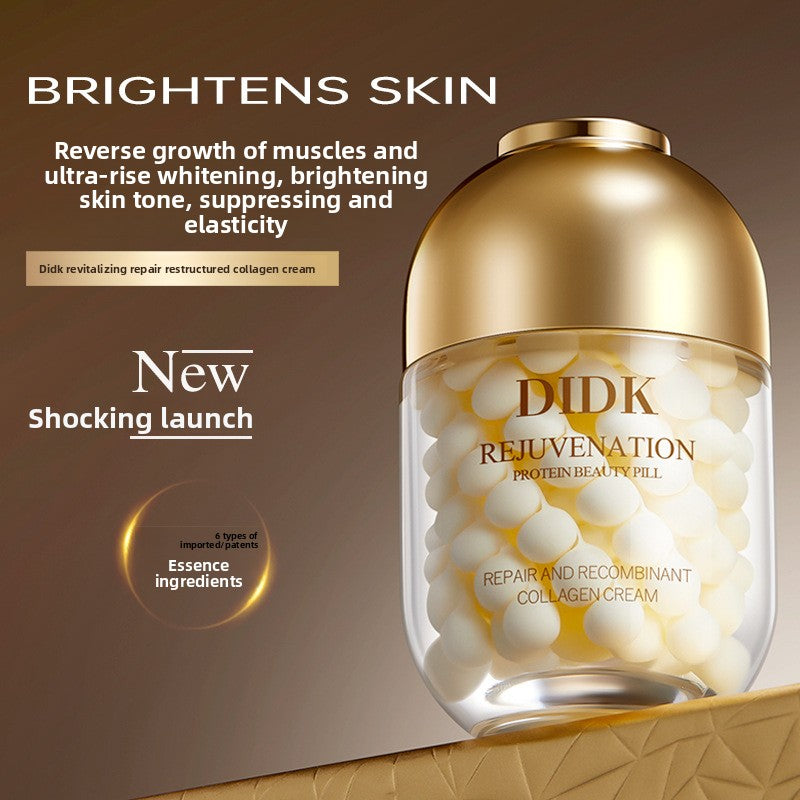 DIDK Rejuvenation Protein Beauty Pill | Repair & Recombinant Collagen Cream | Anti-Aging Skin Renewal Capsule Cream