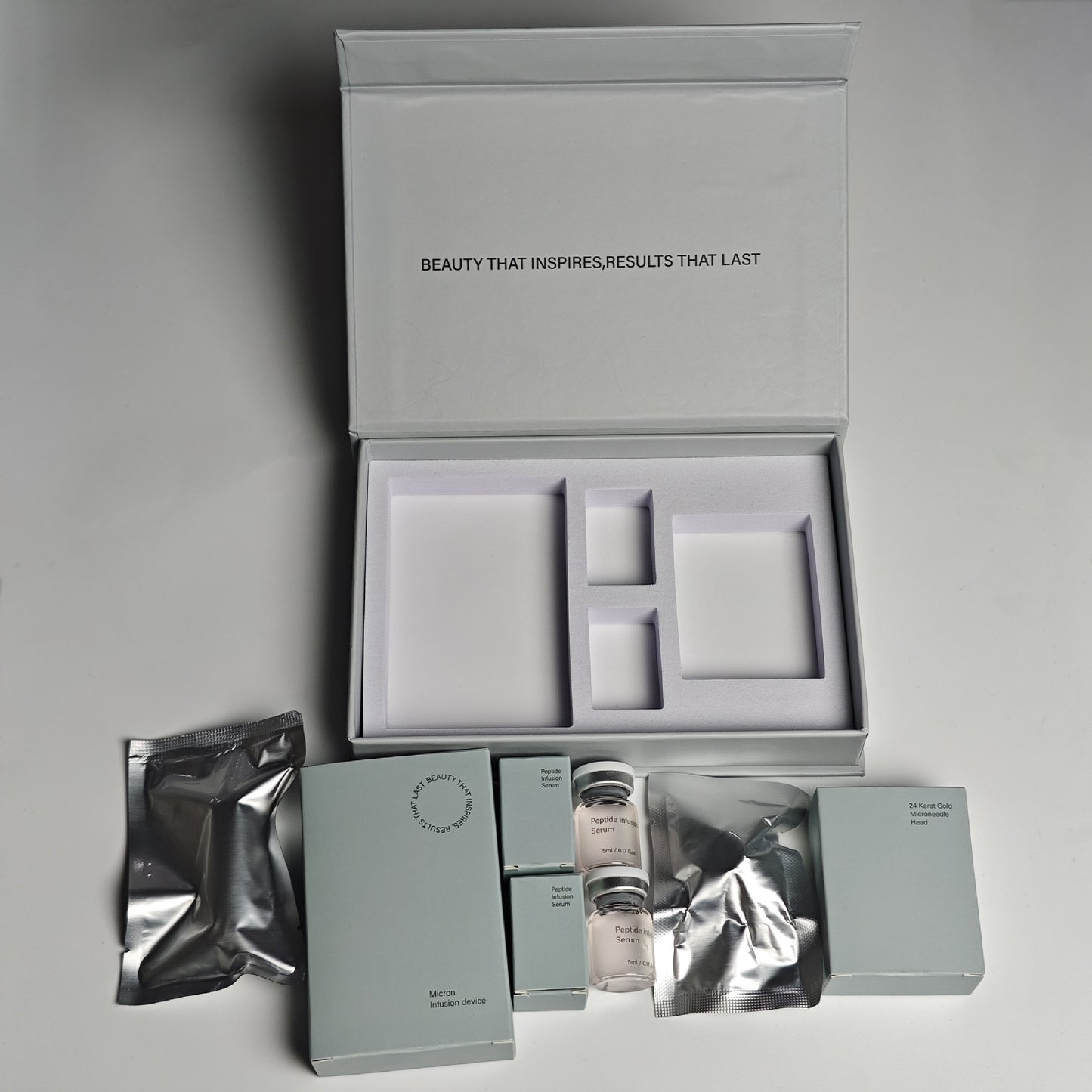 Mikroneedling-Infusionsset | Anti-Aging-Peptidserum & Mikroinfusionsgerät | Mildert feine Linien und Altersflecken