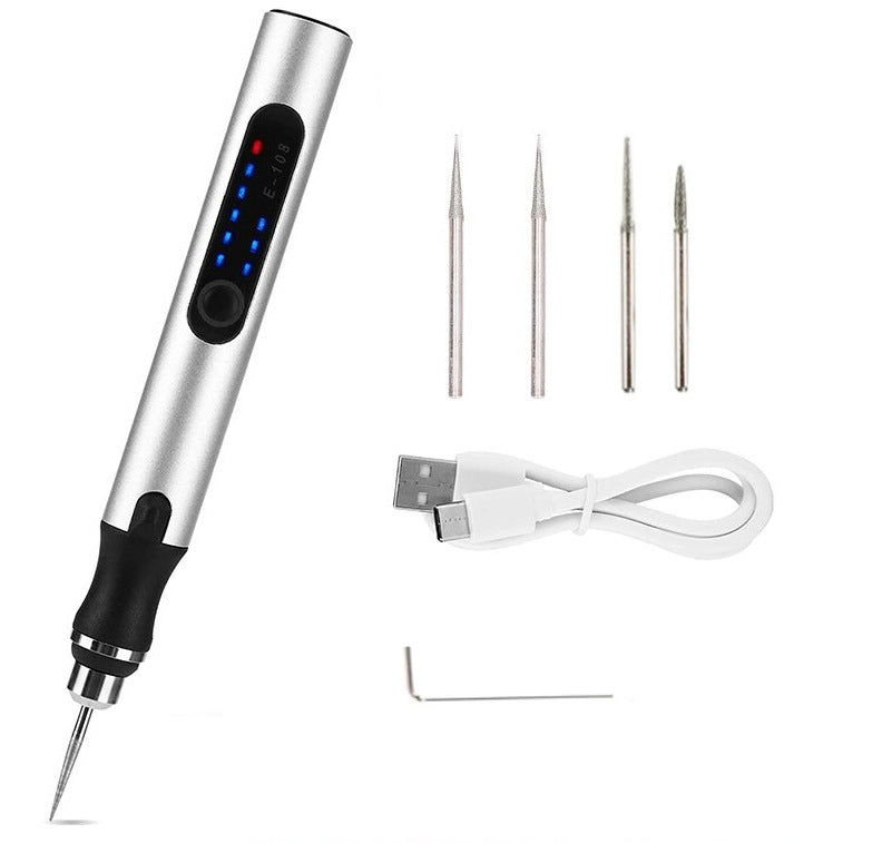 Electric Rotary Tool Kit with 50+ Accessories | Rechargeable Cordless Mini Drill | Engraving, Cutting, Grinding & Polishing Set