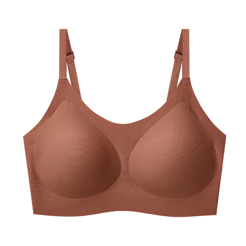 Seamless Invisible Bralette Women | Ultra Thin Strap Wireless Smooth Bra | No Wire Nude Skin Tone Comfort Bra