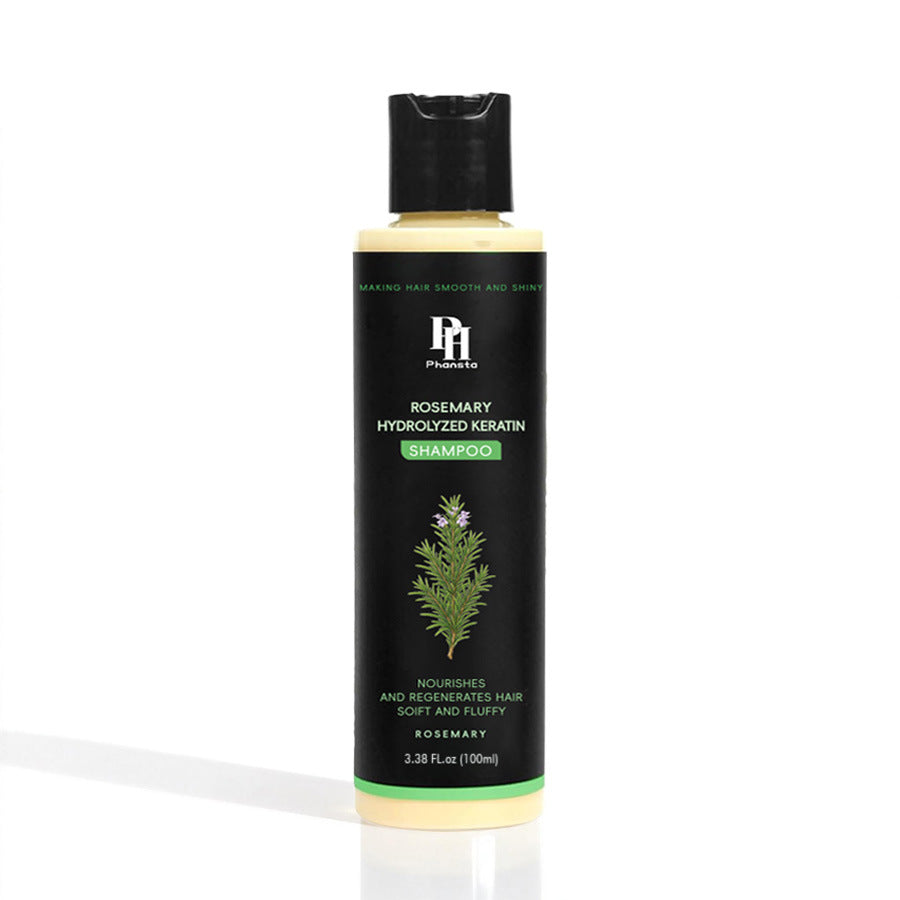 Phansta Rosemary Hydrolyzed Keratin Shampoo 220ml | Smooth Shiny Soft Fluffy Hair | Nourishing Hair Growth Shampoo