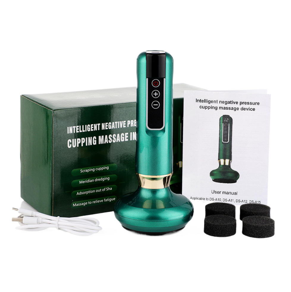 Electric Cupping Massage Device | Smart Vacuum Suction Body Massager | Adjustable LED Anti-Cellulite Cupping Therapy Tool