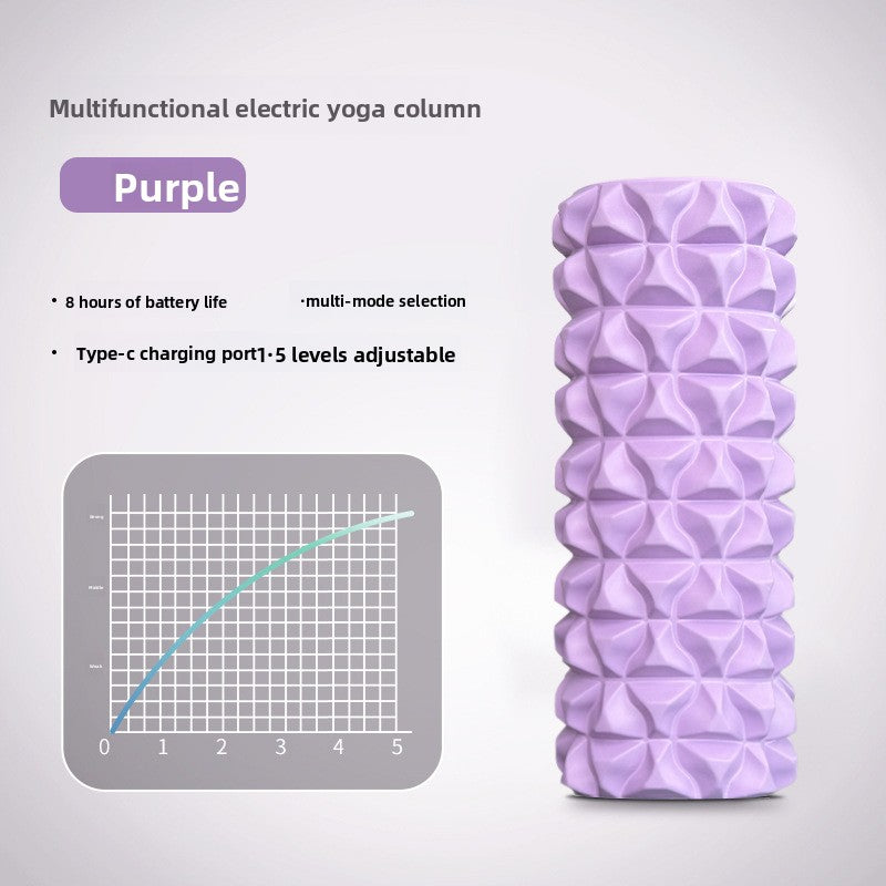 Vibrating Foam Roller for Deep Muscle Recovery | Electric Massage Roller with 4 Speed Settings