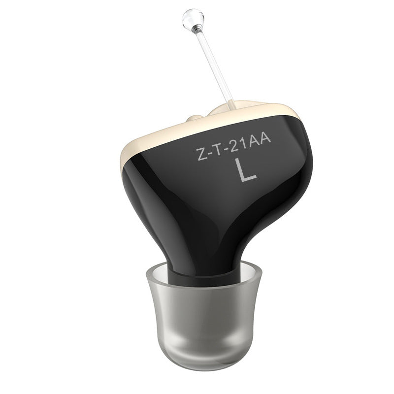 Z-T-21AA Right Ear ITE Hearing Aid | Invisible In-Ear Sound Amplifier | Rechargeable Digital Hearing Device for Seniors & Adults