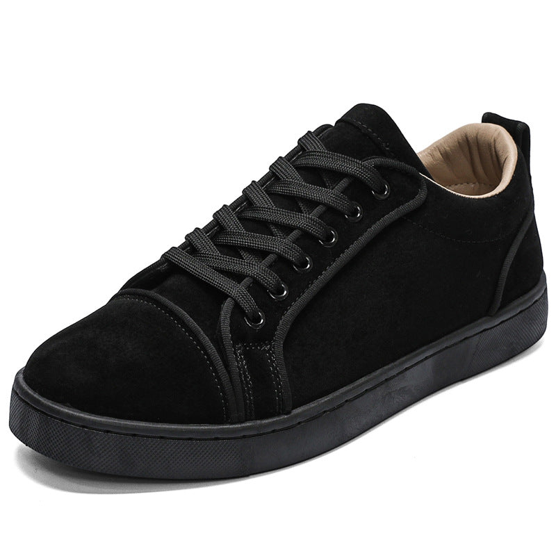 Luxury-Inspired Black Suede Sneakers | Designer Low Top Men