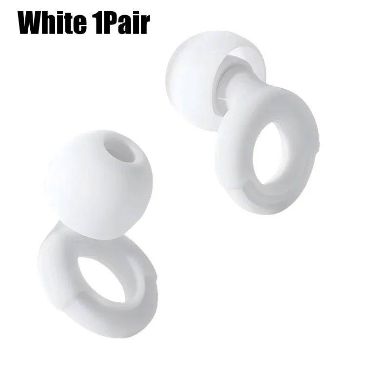 Silicone Ear Tips Replacement for Earbuds | Noise Reducing Ear Plugs | White Pink Black | 3 Pairs Set