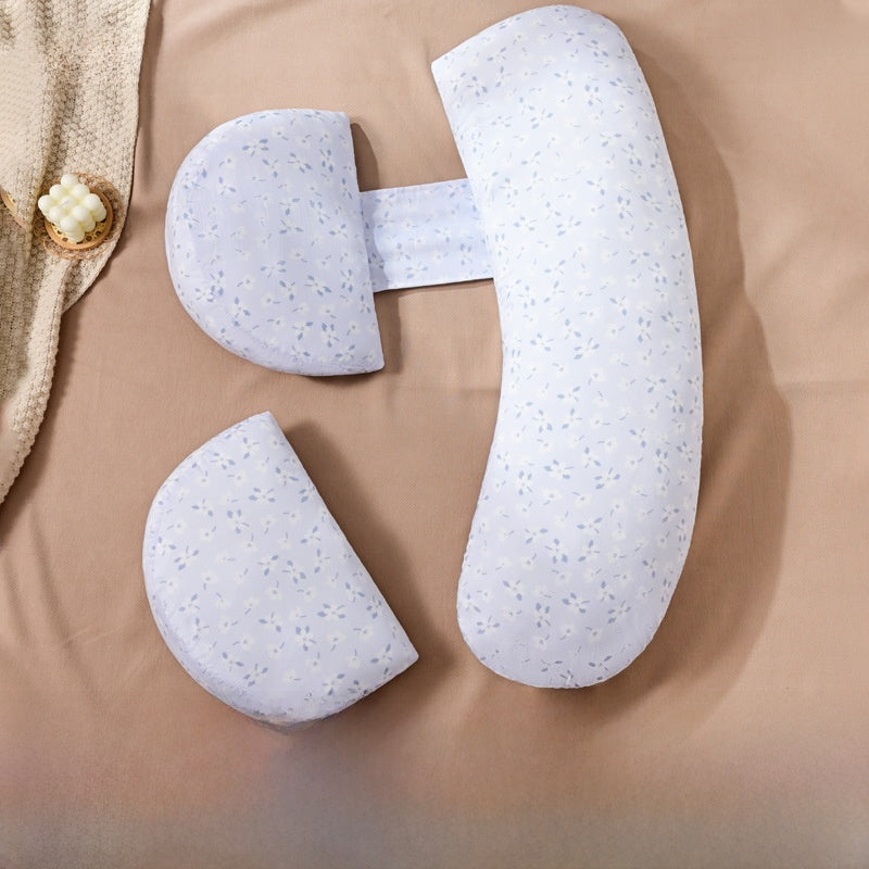 Dual Wedge Pregnancy Pillow Set | Honeycomb Belly & Back Support Maternity Wedge Cushion | Side Sleeper Bump Support | Portable Compact Pregnancy Pillow