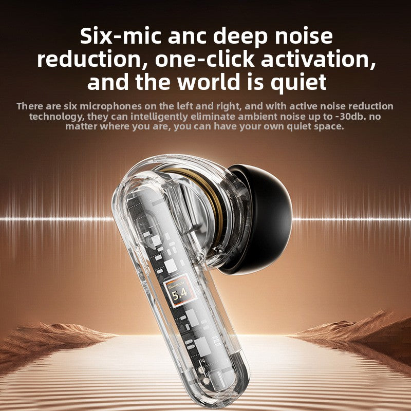 AWEI ANC ENC Noise Cancelling TWS Wireless Earbuds Bluetooth 5.4 Low Game Latency Immersive Surround Bass Long Battery Life LED Charging Case Hunter's Choice for Gaming Music iPhone Android