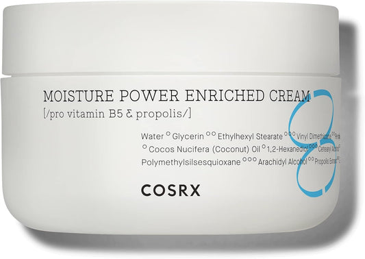 COSRX Moisture Power Enriched Cream Set da 2 | Pro-Vitamina B5 e Crema Viso Coreana alla Propoli
