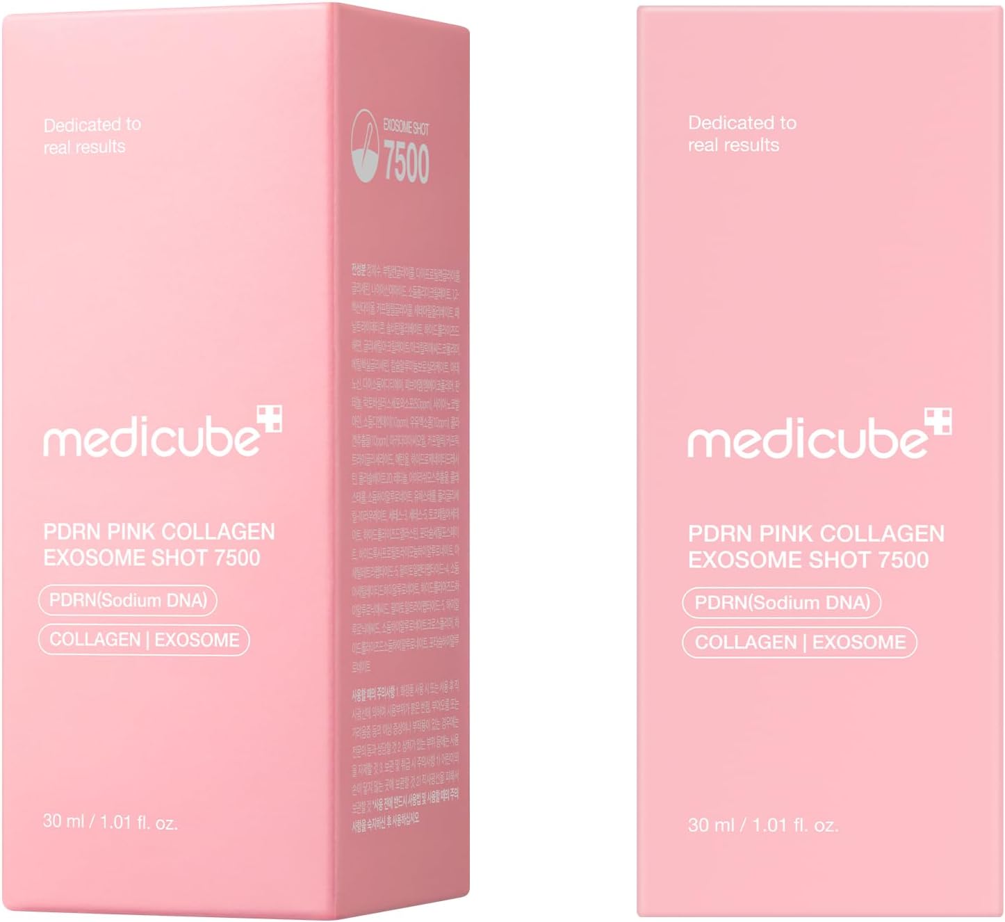 Medicube PDRN Pink Collagen Exosome Shot 7500 Buy One Get One Free | PDRN Sodium DNA Collagen Exosome Korean Anti-Aging Repair Face Serum