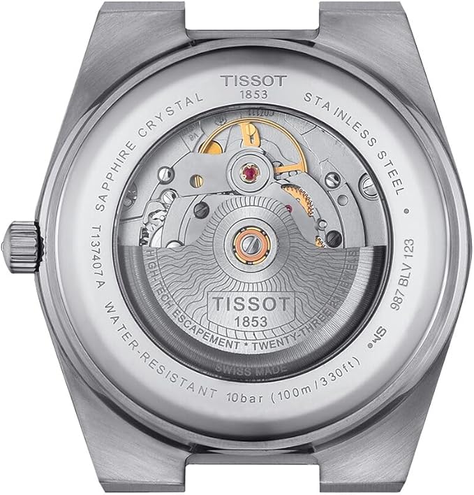 Tissot PRX Powermatic 80 Watch | Ice Blue Checkerboard Dial | Swiss Made Automatic Stainless Steel