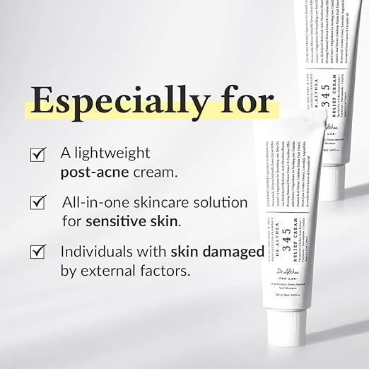 Dr. Althea Pro Lab 345 Relief Cream Set of 2 | Niacinamide, Centella & Ceramide Soothing Face Cream — 50ml Each