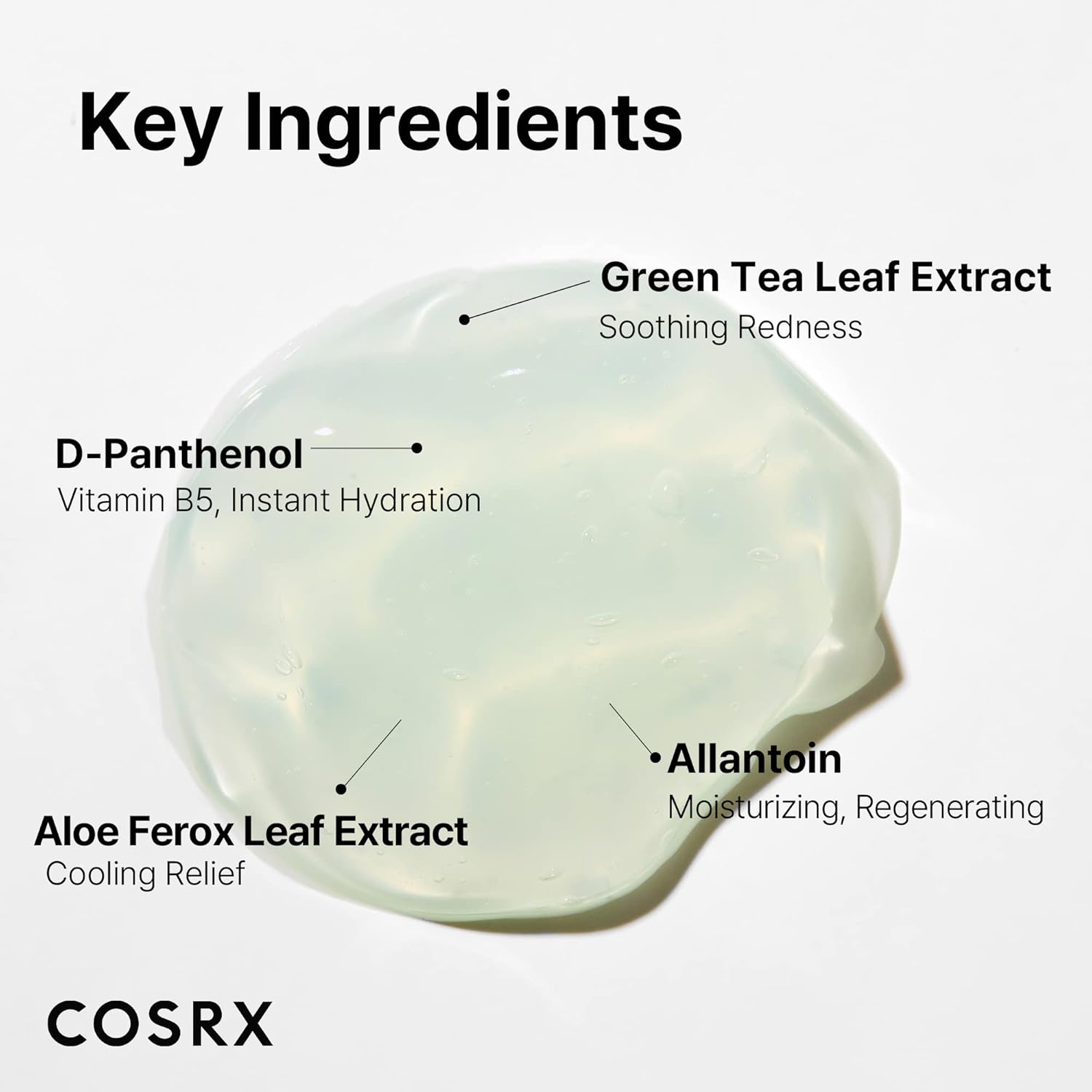 COSRX Green Tea Aqua Soothing Gel Cream Set of 2 | Green Tea & Pro Vitamin B5 Korean Face Gel