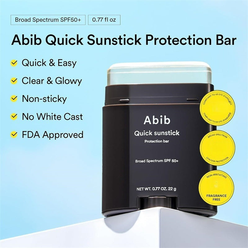 Abib Quick Sunstick Protection Bar SPF 50+ | Broad Spectrum Portable Sunscreen Stick 22g