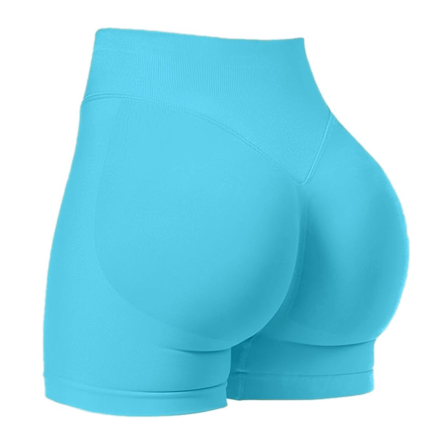 Pink Seamless Scrunch Booty Shorts | High Waist Butt Lifting Gym Shorts | Women's Workout Training Shorts