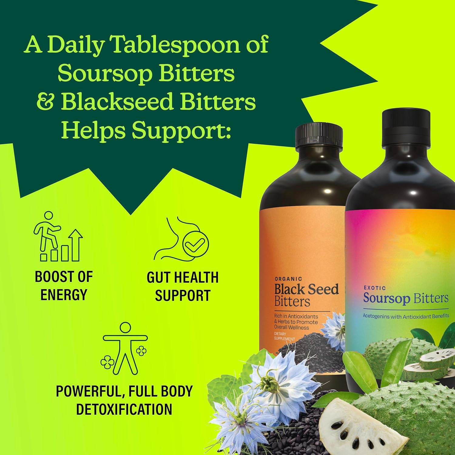 Premium Black Seed Bitters - Cleanse, Strengthen & Energize | Ultimate Black Seed & Herbal Blend Supplement