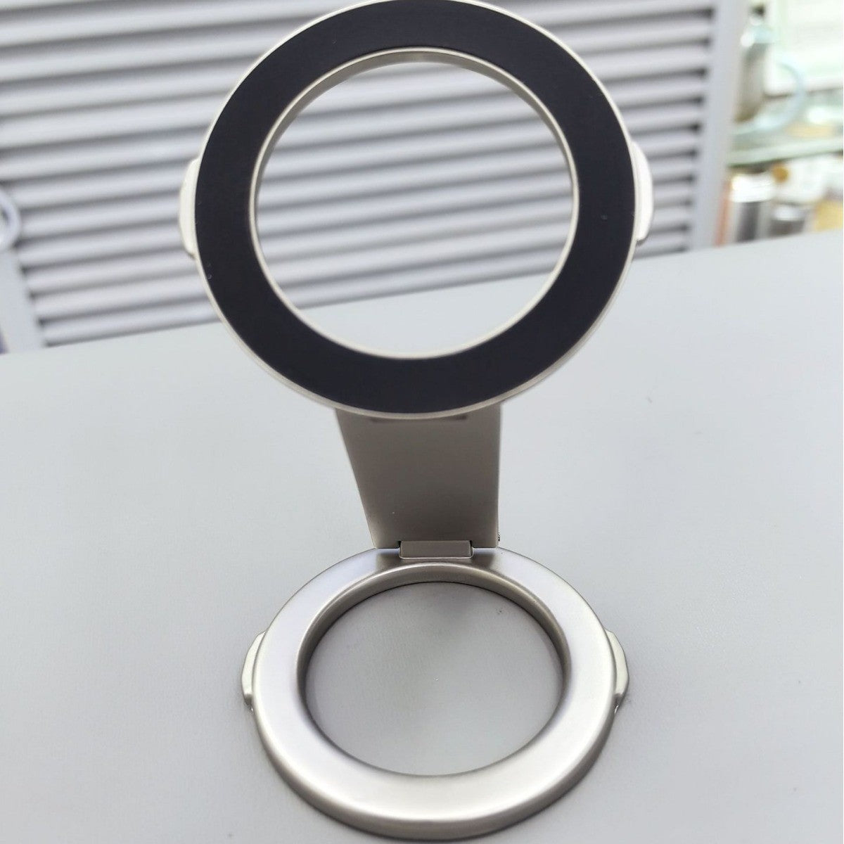 MagSafe Magnetic Ring Holder | Metal Folding Phone Grip Stand, 360� Rotation, iPhone Compatible ? Black