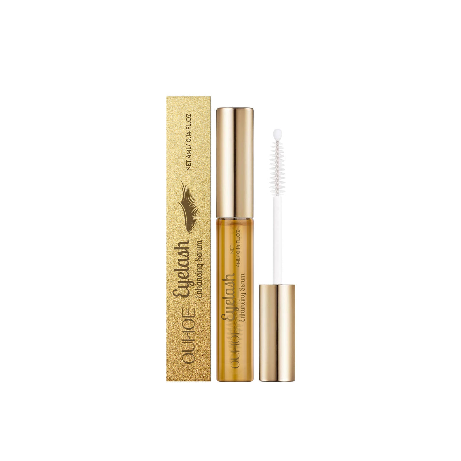 OUHOE Eyelash Enhancing Serum 4ml ? Lash Growth Serum for Longer Thicker Fuller Lashes & Eyebrow Growth Treatment