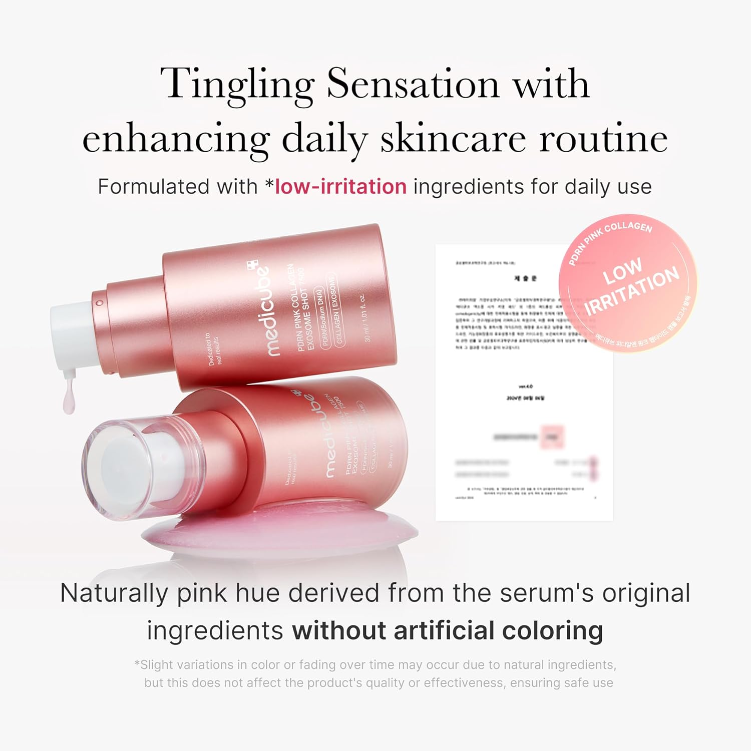 Medicube PDRN Pink Collagen Exosome Shot 7500 Buy One Get One Free | PDRN Sodium DNA Collagen Exosome Korean Anti-Aging Repair Face Serum