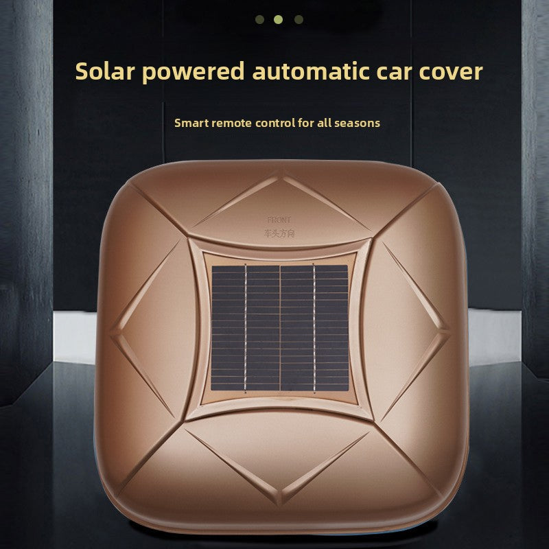 Solar Powered Automatic Car Cover with Remote Control | Self Charging Electric Car Body Cover | Waterproof All Weather Auto Car Cover Silver