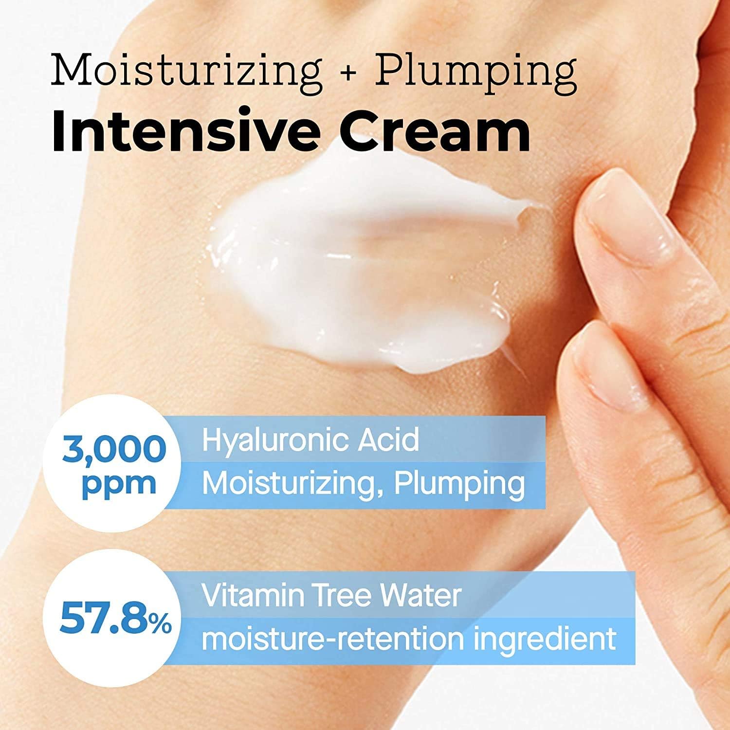 COSRX Hyaluronic Acid Intensive Cream Set of 2 | Deep Moisturizing Korean Face Cream 100g x2