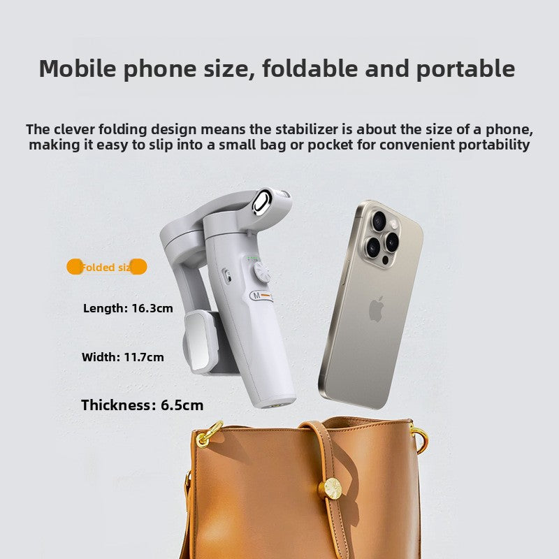 LOOMON M2 Foldable 3-Axis Gimbal Stabilizer | Anti Shake Smartphone Stabilizer | Lightweight Handheld Phone Gimbal for Video Live Streaming