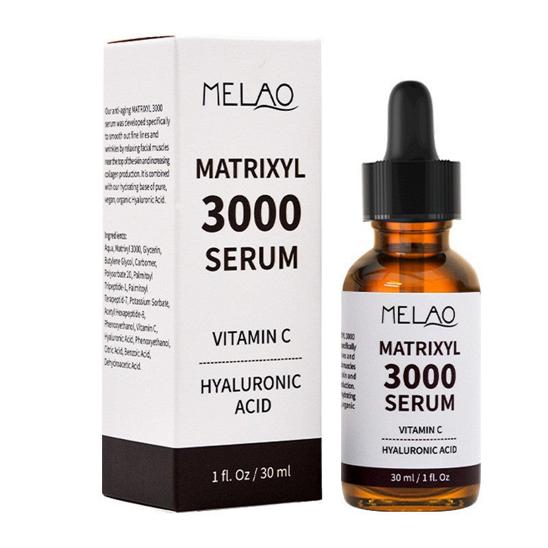 مصل Melao Matrixyl 3000 سعة 30 مل | سيروم للوجه مضاد للشيخوخة بفيتامين ج وحمض الهيالورونيك | سيروم لتعزيز الكولاجين وتنعيم التجاعيد