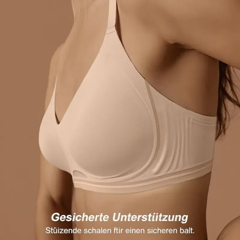 Women's Full Coverage Underwire Bra | Smooth Molded Cup Keyhole Detail T-Shirt Bra | Everyday Support Bra