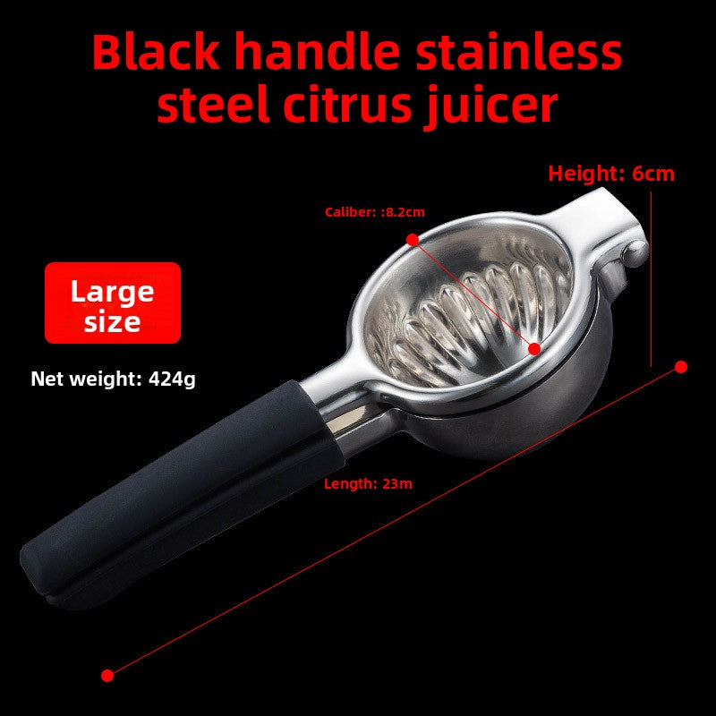 Stainless Steel Manual Lemon Squeezer | Heavy Duty Hand Citrus Juicer Press Tool