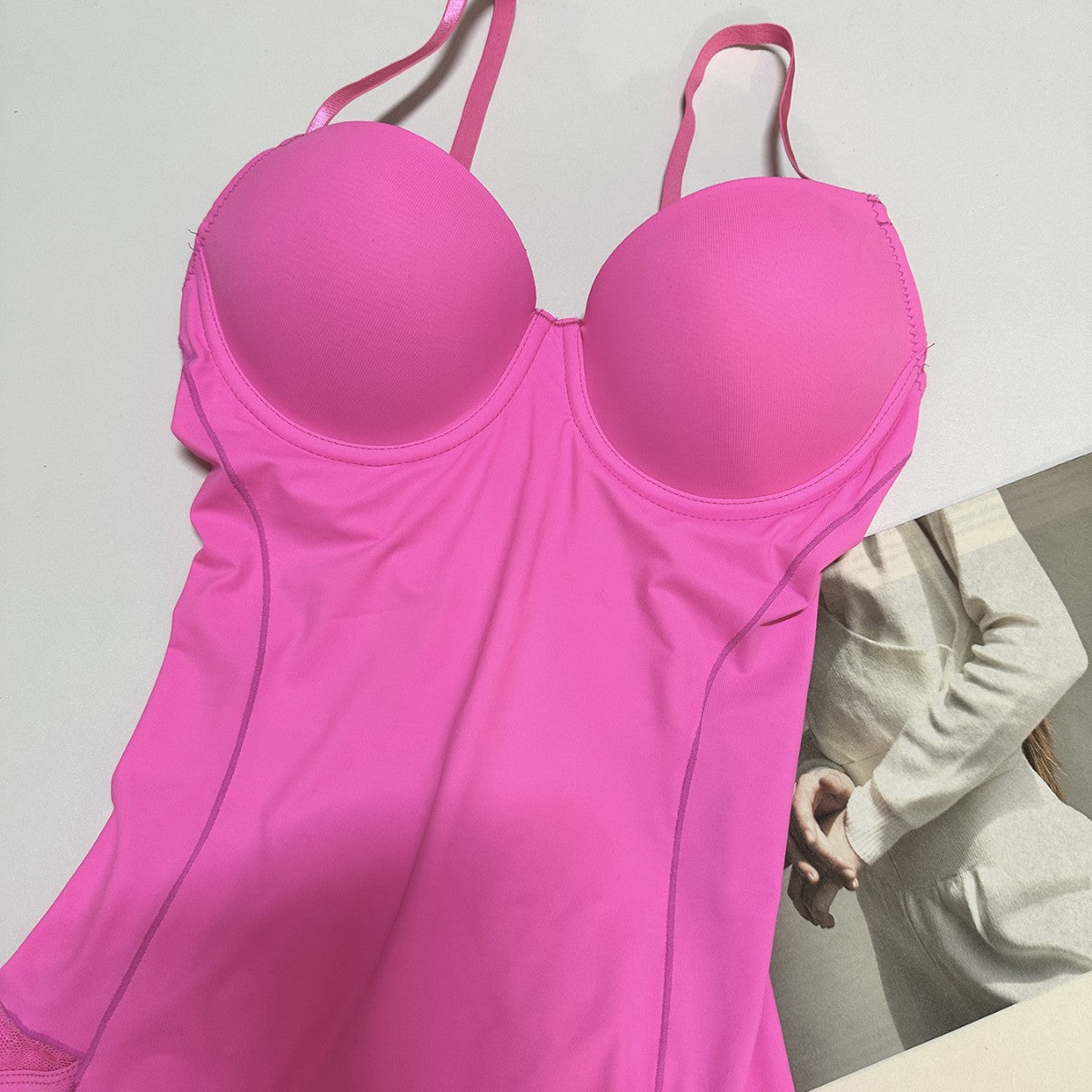 Women's Sculpting Bodysuit with Built-In Bra | Tummy Control Shapewear | 7 Colors Spaghetti Strap Body Shaper