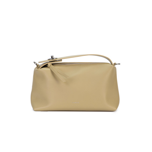 Pale Yellow Woven Leather Shoulder Bag - Intrecciato Basketweave Hobo Bag | Designer Style Slouchy Handbag